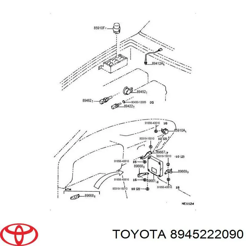 8945222090 Toyota sensor tps