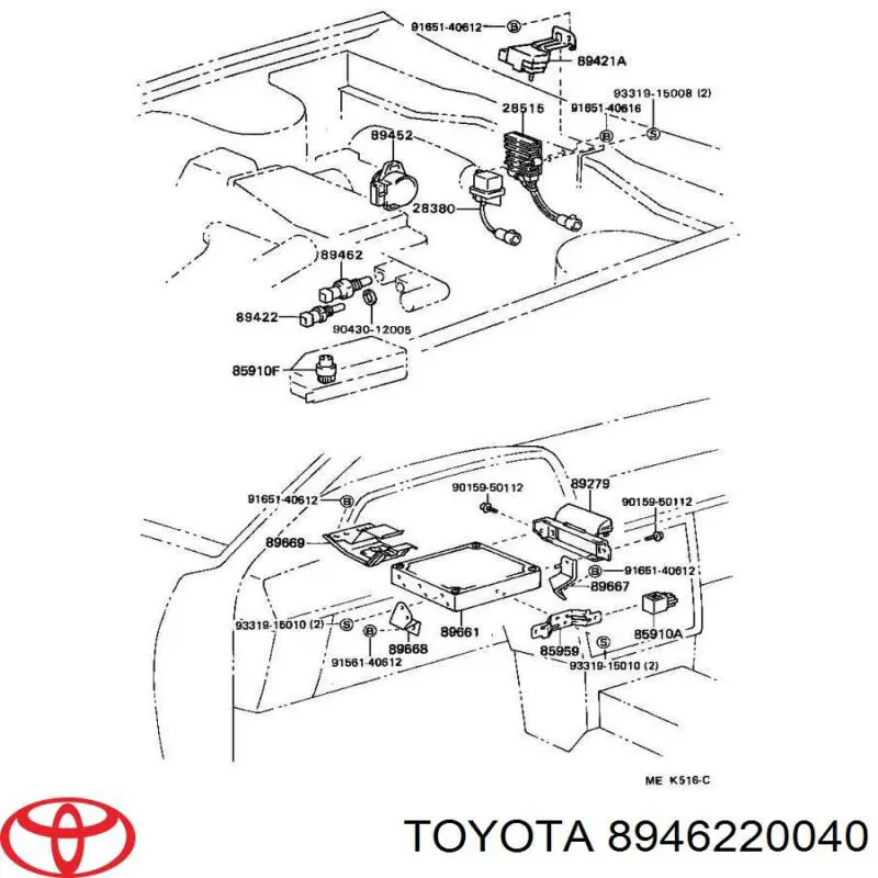 Sensor TPS 8946220040 Toyota