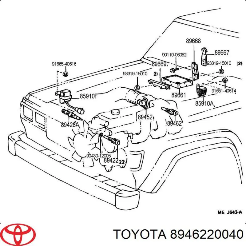Comprar 8946220040 Toyota Sensor tps