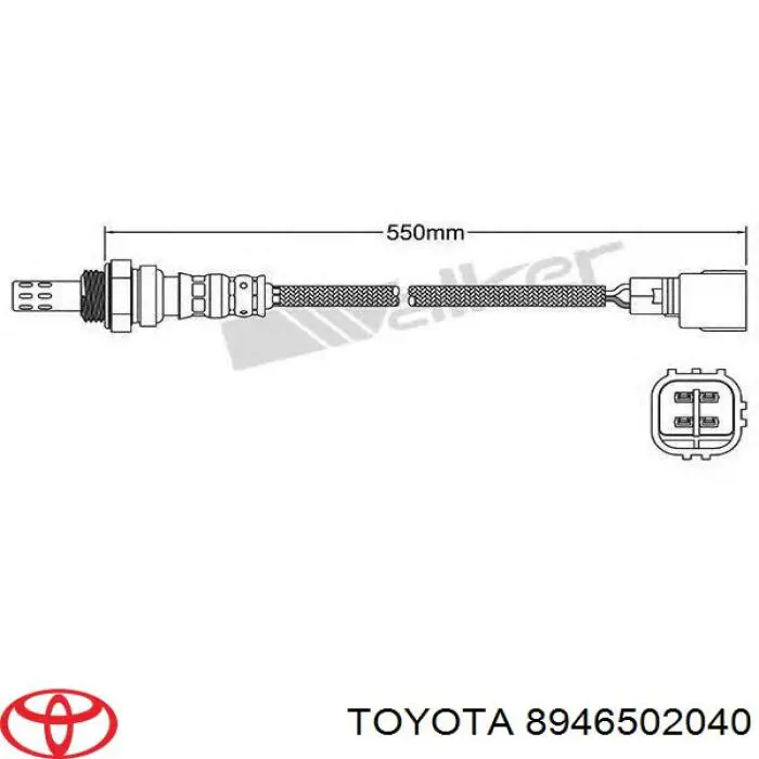 Comprar 8946502040 Toyota Sensor de oxígeno previo al catalizador