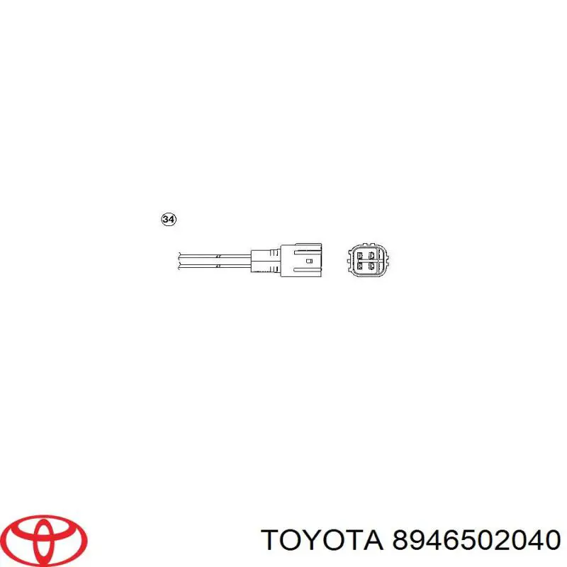Sensor de oxígeno previo al catalizador Toyota 8946502040