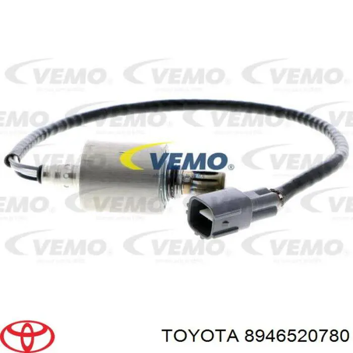 8946520780 Toyota sonda lambda, sensor de oxígeno despues del catalizador izquierdo
