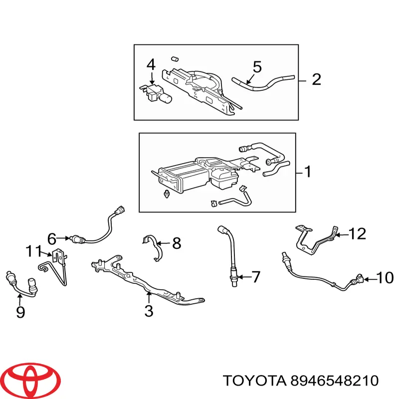Sensor de oxígeno previo al catalizador Toyota 8946548210 precio, desde 67,55 EUR