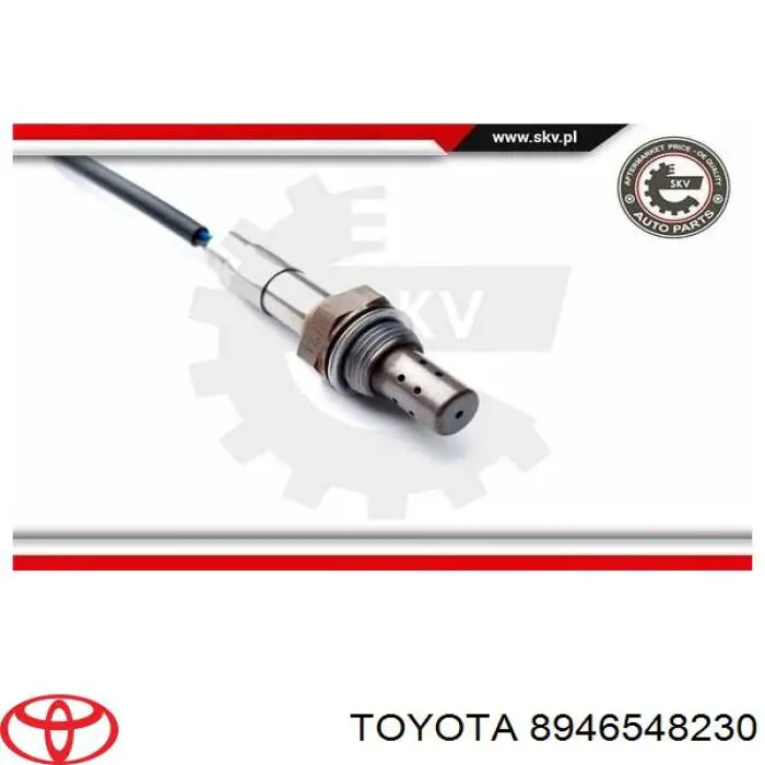 8946548200 Toyota Sonda lambda, sensor de oxígeno después del catalizador derecho