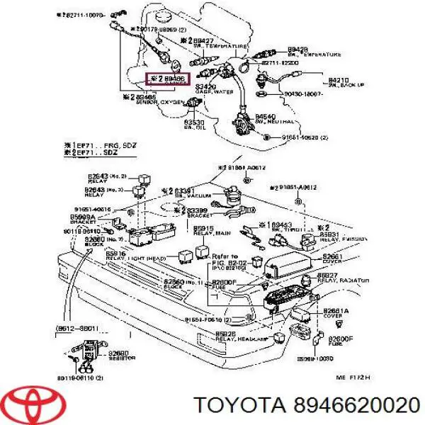 8946630020 Toyota