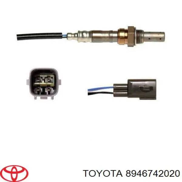 8946742020 Toyota sonda lambda, sensor de oxígeno antes del catalizador derecho