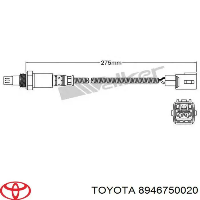 Comprar 8946750020 Toyota Sonda lambda, sensor de oxígeno antes del catalizador derecho