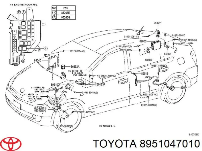 Sensor de posición del embrague para Toyota Highlander (U4)