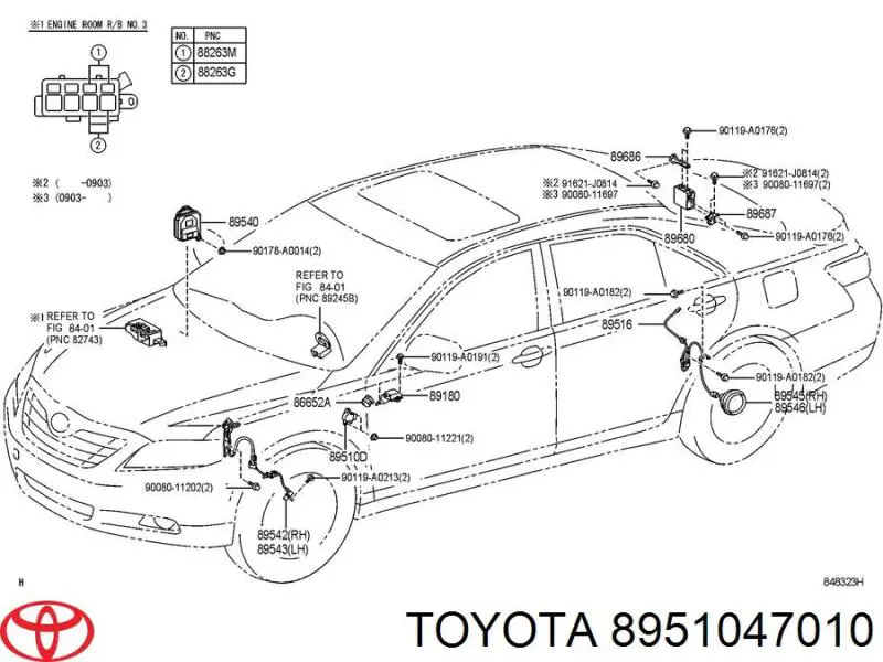 Comprar 8951047010 Toyota Sensor de posición del pedal de embrague