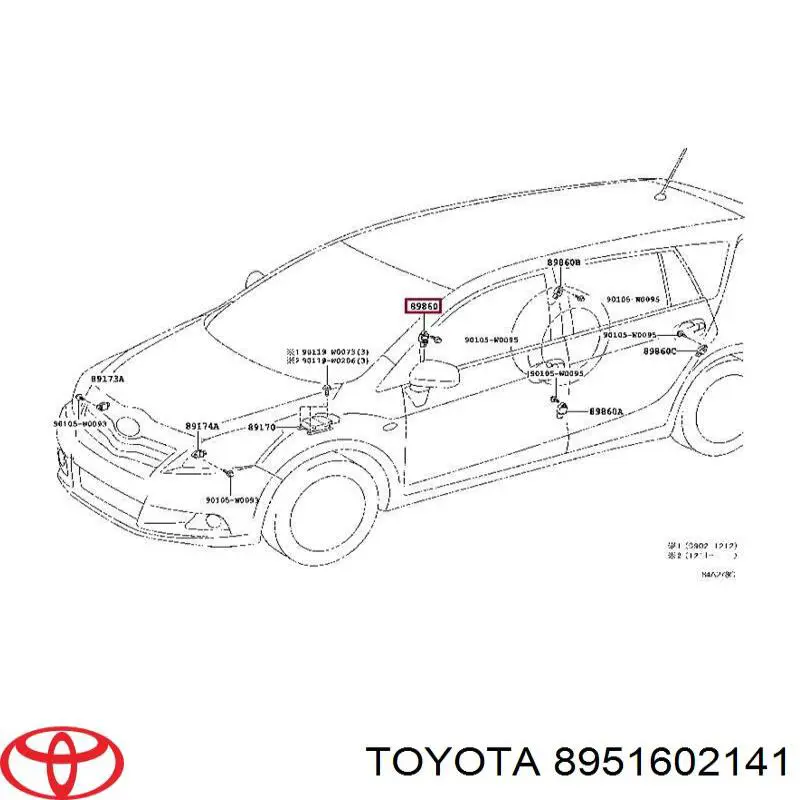 8951602141 Toyota