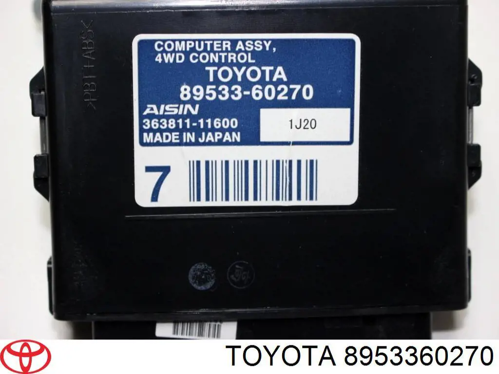 8953360271 Toyota módulo de control (ecu tracción total)