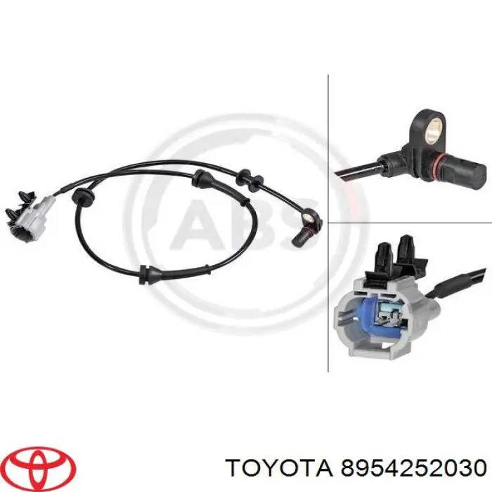 8954252050 Toyota sensor abs delantero derecho