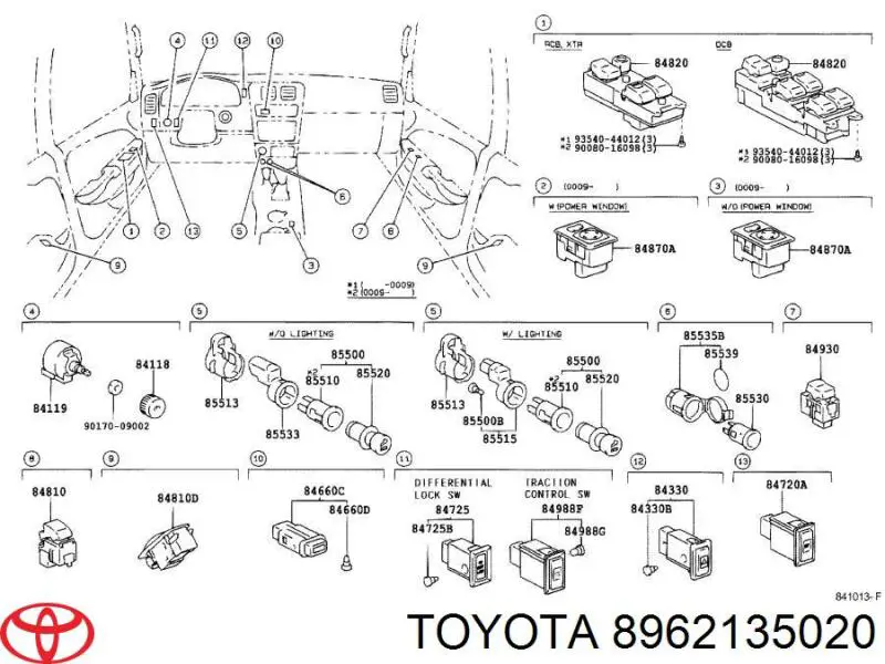 8962135020 Toyota Modulo encendido
