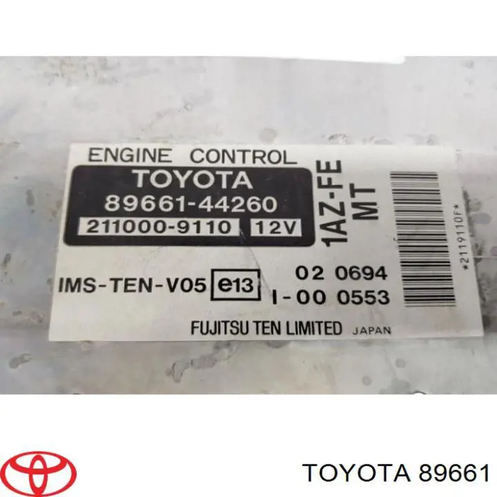 Unidad de control del motor  Toyota 89661 precio, desde 84,22 EUR