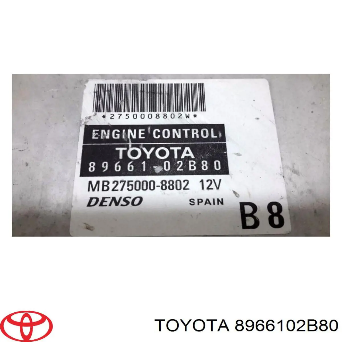 8966102B80 Toyota Centralina Del Motor