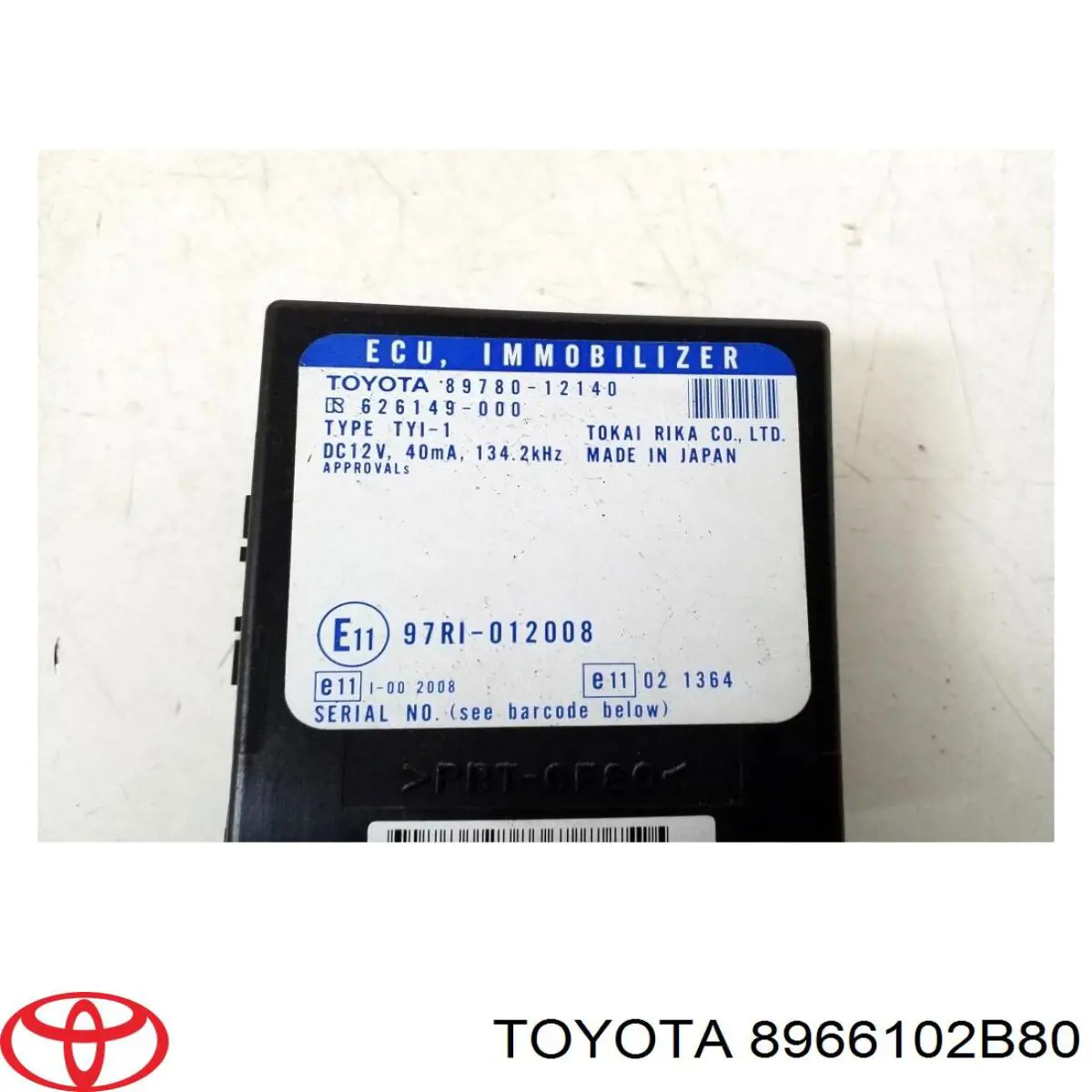 Unidad de control del motor  Toyota 8966102B80 precio, desde 88,57 EUR