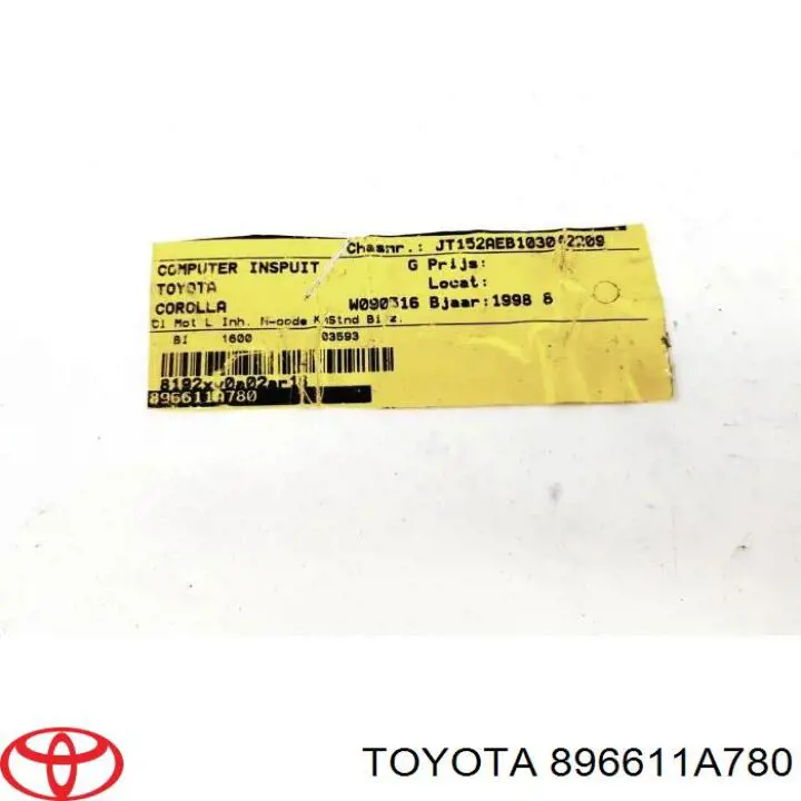 896611A780 Toyota Centralina Del Motor