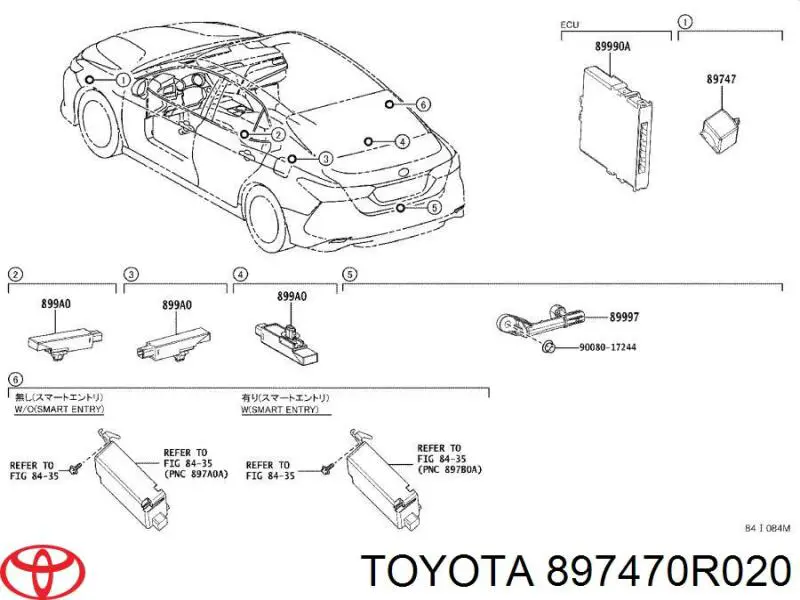 Comprar 897470R020 Toyota 