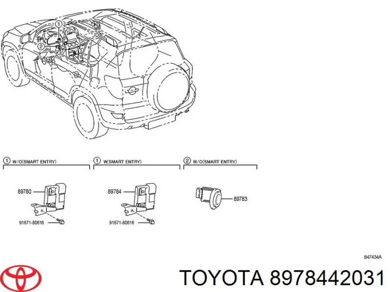 8978442031 Toyota