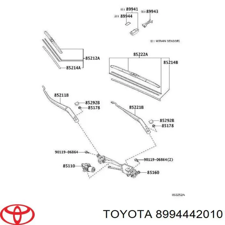 Placa del sensor de lluvia Toyota 8994442010 precio, desde 16,82 EUR