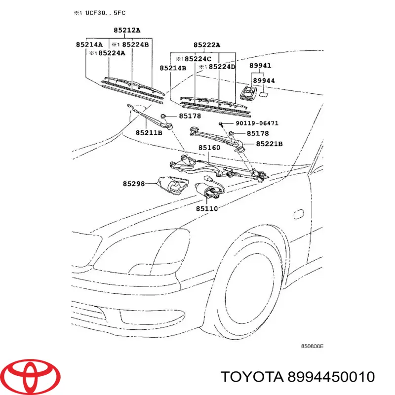 Placa del sensor de lluvia Toyota 8994450010 precio, desde 28,74 EUR