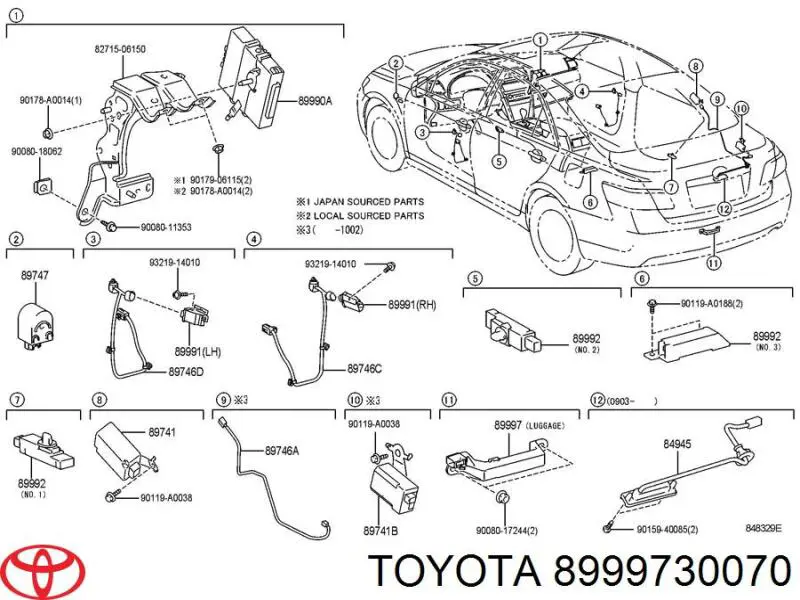 8999730070 Toyota