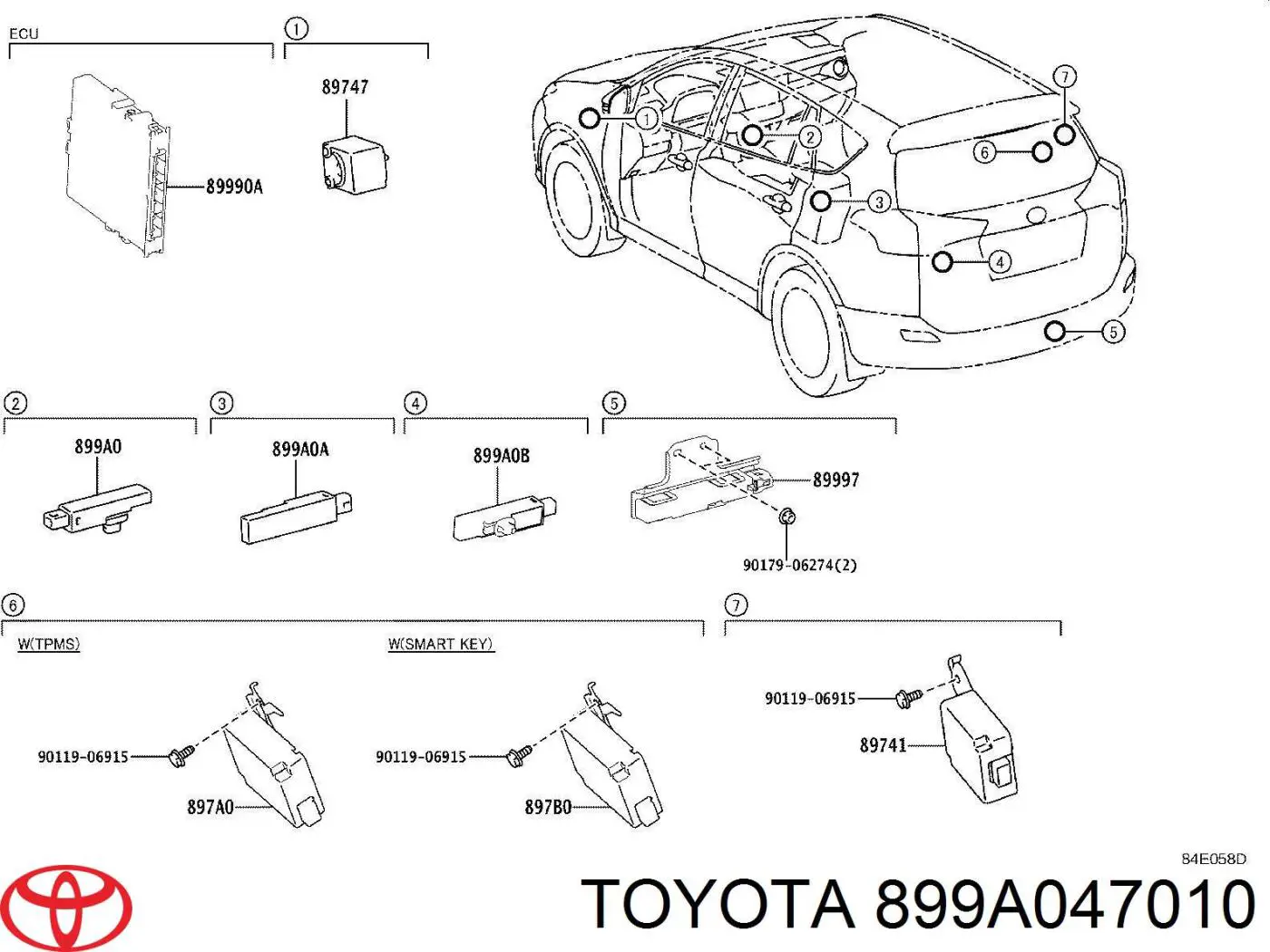 899A047010 Toyota