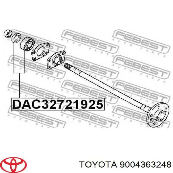 Cojinete del semieje trasero Toyota 9004363248 precio, desde 29,97 EUR