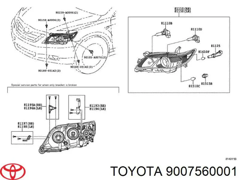 Portalámparas de luz intermitente Toyota 9007560001 precio, desde 11,28 EUR