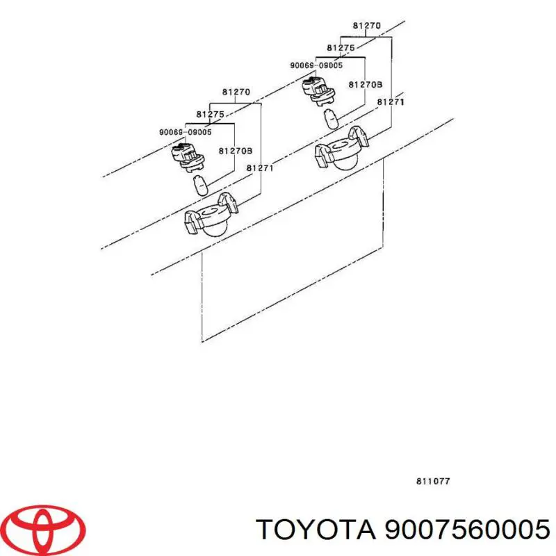 Zócalo de piloto de matrícula para Toyota Scion 