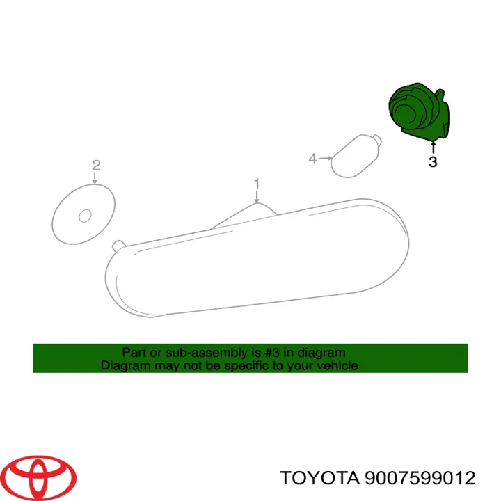 Portalámparas, luz intermitente para Toyota Land Cruiser (J10)