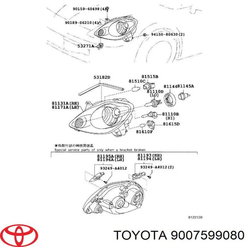 Portalámparas, luz intermitente para Toyota Yaris (P13)