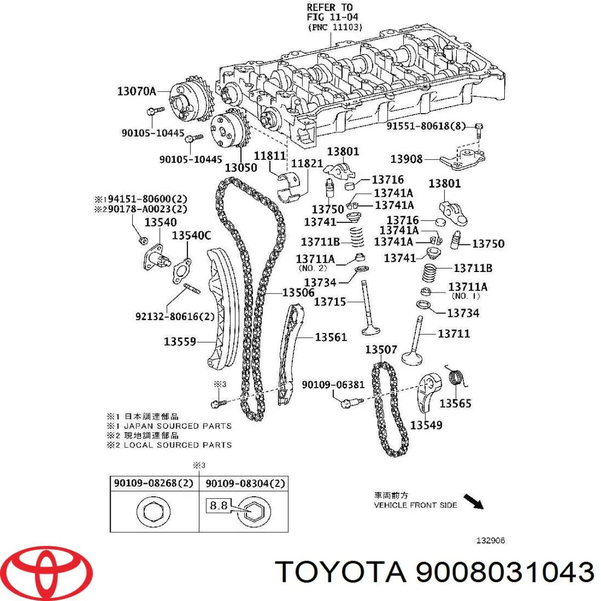 Comprar 9008031043 Toyota Retén de válvula de admisión
