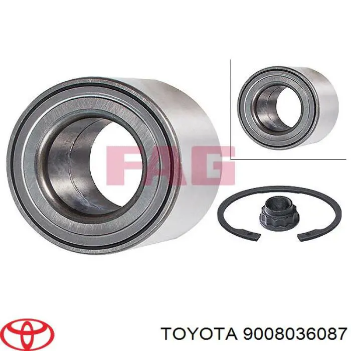 9008036087 Toyota cojinete de rueda delantero