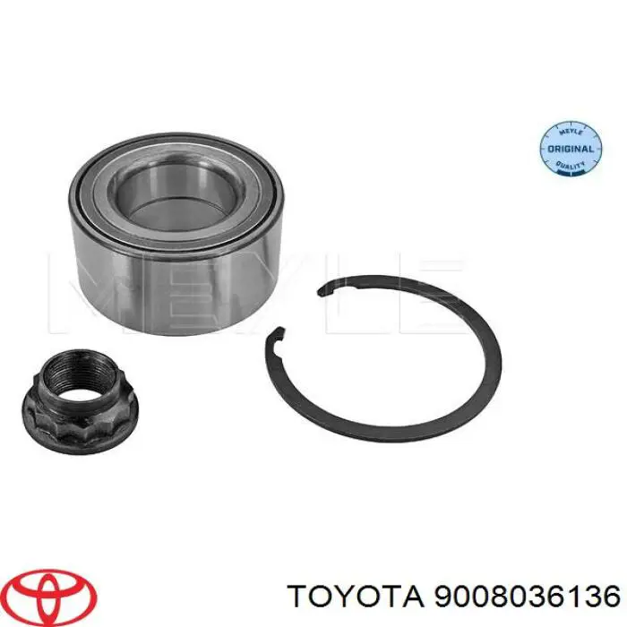 9008036136 Toyota cojinete de rueda delantero