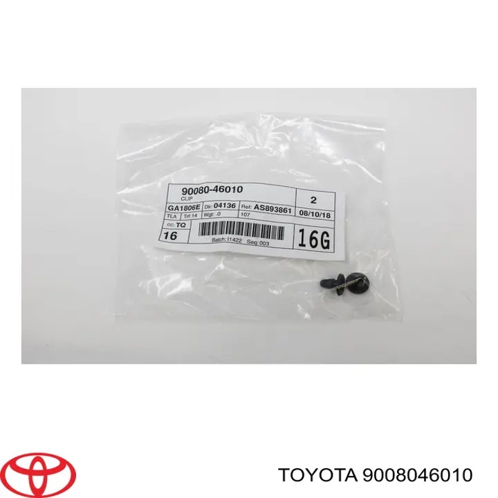Comprar 9008046135 Toyota Clip de fijación del guardabarros delantero