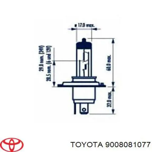 Bombilla antiniebla Toyota 9008081077 precio, desde 112,59 EUR