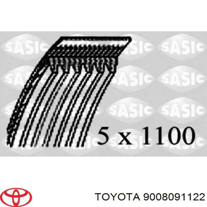 9008091122 Toyota correa trapezoidal