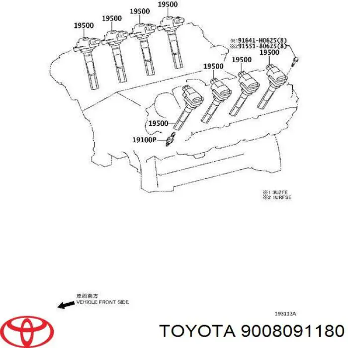 9008091180 Toyota bujía
