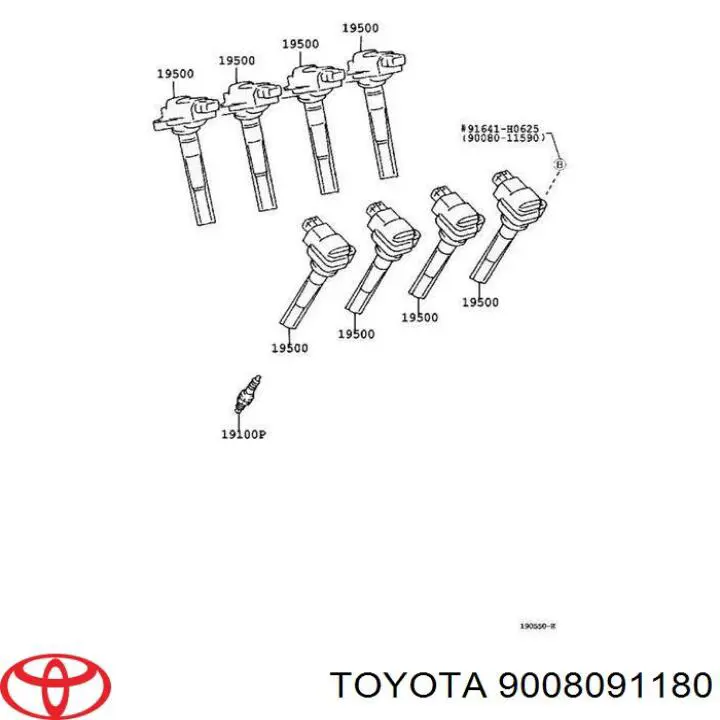 Comprar 9008091180 Toyota Bujía de encendido