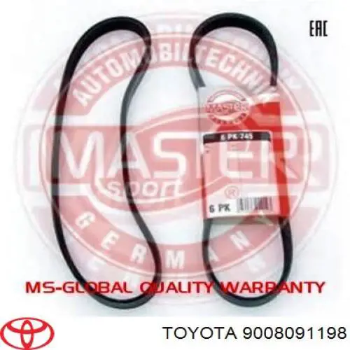 Correa de alternador 9008091198 Toyota
