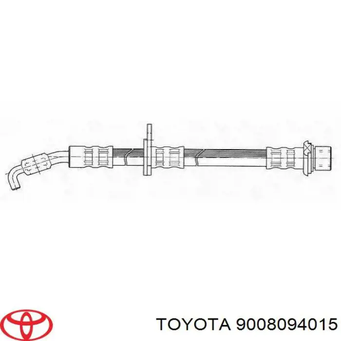 9008094015 Toyota latiguillos de freno delantero izquierdo