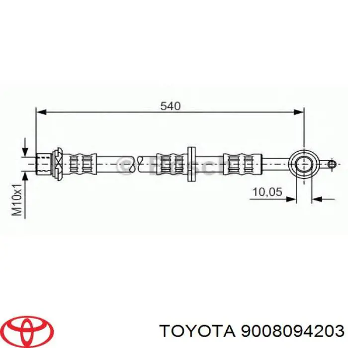 9008094203 Toyota latiguillo de freno delantero