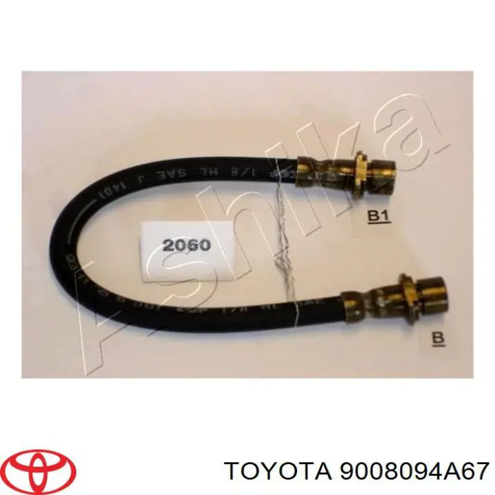 Tubo flexible de frenos trasero izquierdo Japko 692039