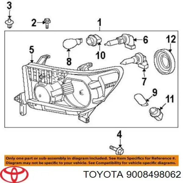 Comprar 9008498062 Toyota Bombilla de luz
