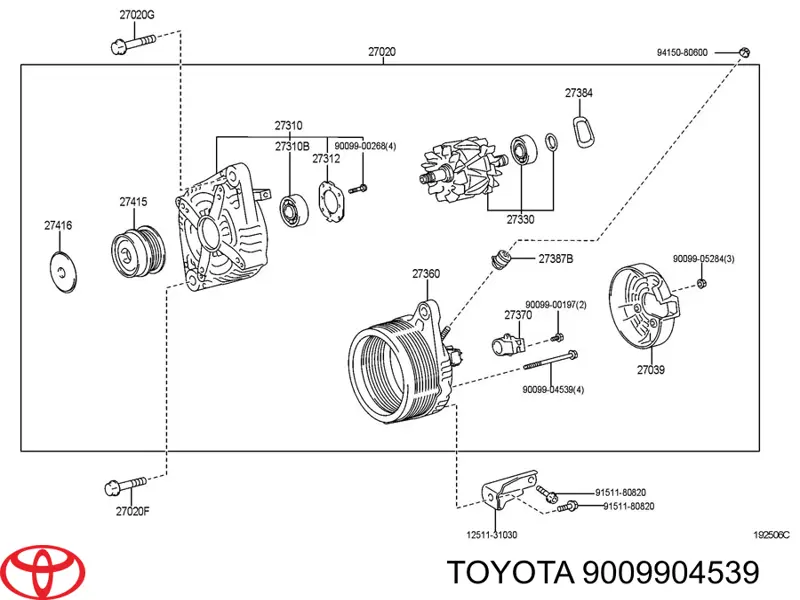 9009904539 Toyota