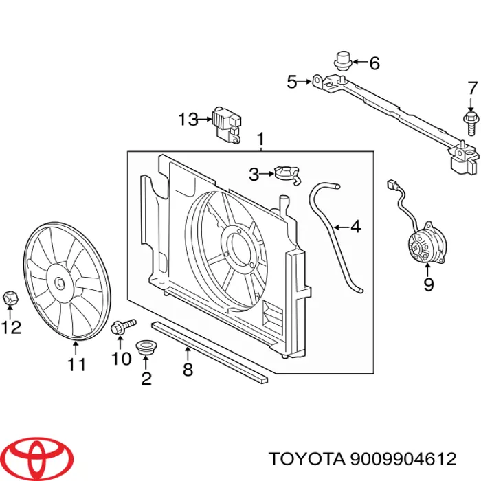  Toyota 9009904612 precio, desde 4,16 EUR