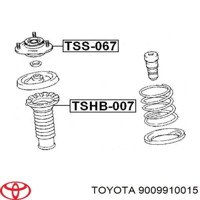 Cojinete alternador Toyota 9009910015