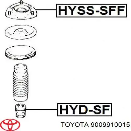 Rodamiento alternador 9009910015 Toyota
