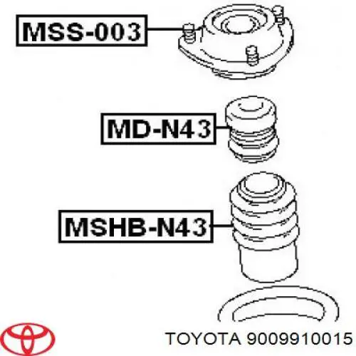 Rodamiento de alternador Toyota 9009910015 precio, desde 2,91 EUR